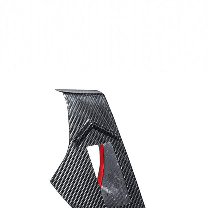 Corvette C8 Dry Carbon Fiber Rear Hatch Hinge Pillar Trim Cover Overlays image 6