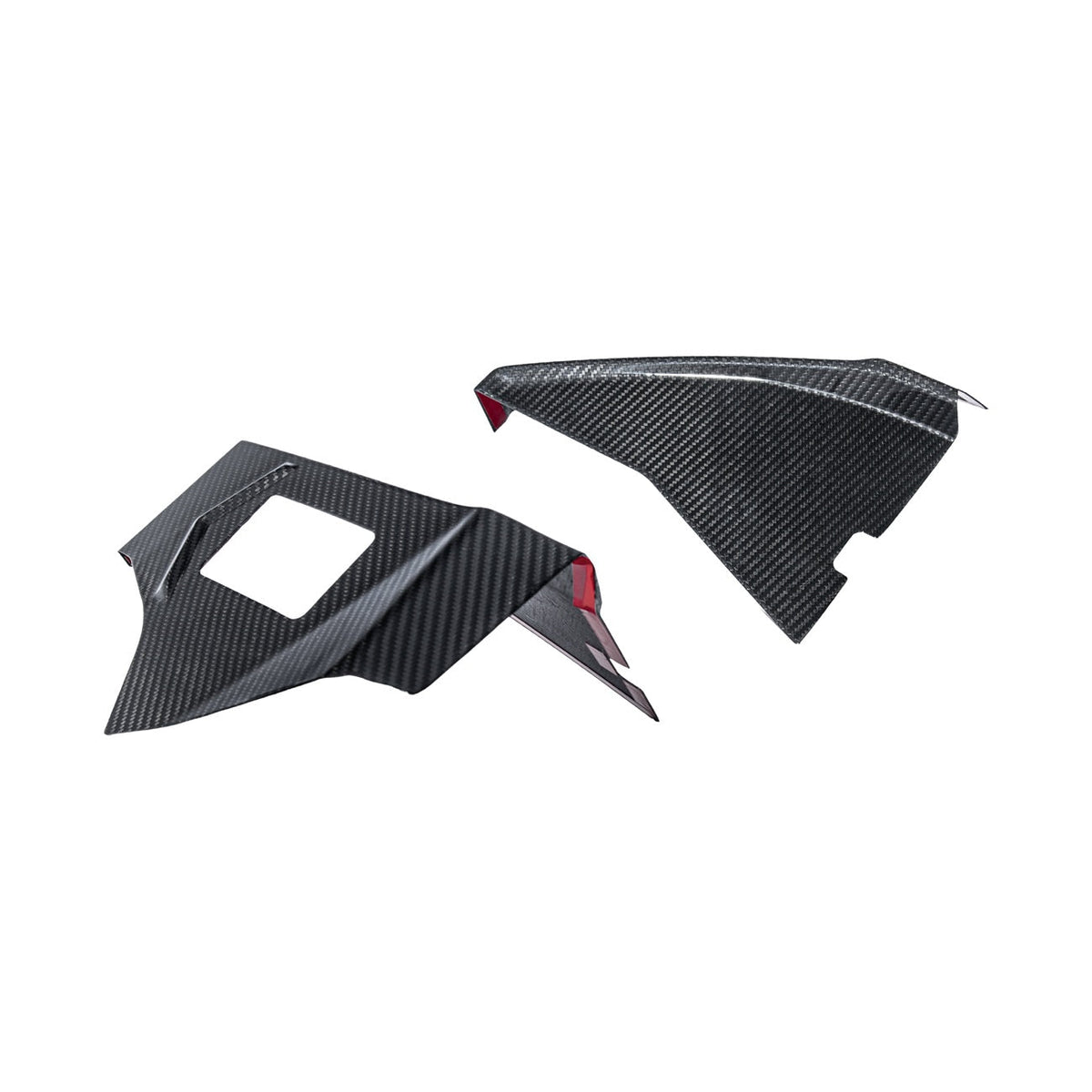 Corvette C8 Dry Carbon Fiber Rear Hatch Hinge Pillar Trim Cover Overlays image 12