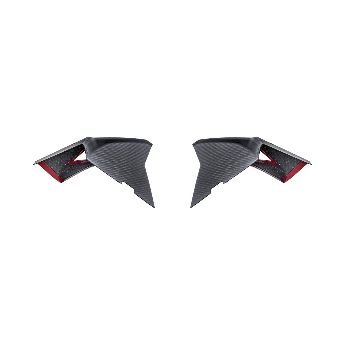 Corvette C8 Dry Carbon Fiber Rear Hatch Hinge Pillar Trim Cover Overlays image 15