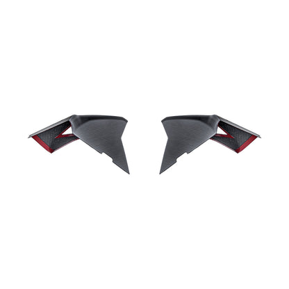 Corvette C8 Dry Carbon Fiber Rear Hatch Hinge Pillar Trim Cover Overlays image 15