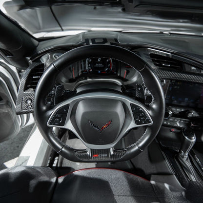 Corvette C7 Carbon Fiber Factory Extended Style Paddle Shifter Extensions image 9