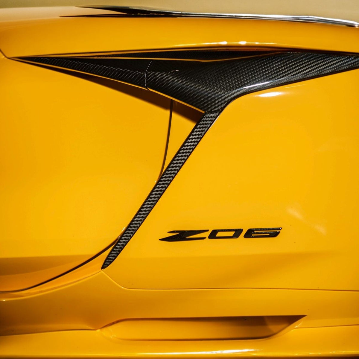 Corvette C8 Dry Carbon Fiber Side Air Intake Door Garnish Lower Trim image 4