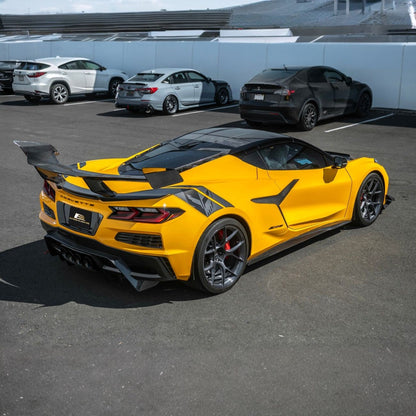 Corvette C8 Dry Carbon Fiber Side Air Intake Door Garnish Lower Trim image 6