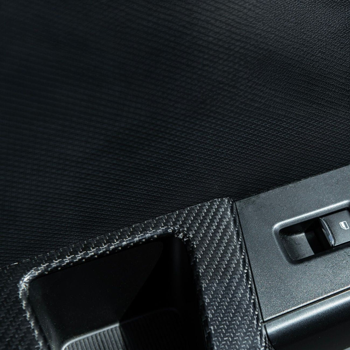 2021-2026 Ford F-150 / F-150 Lightning Dry Carbon Fiber Rear Door Side Storage Cup Holder Cover Overlays image 10