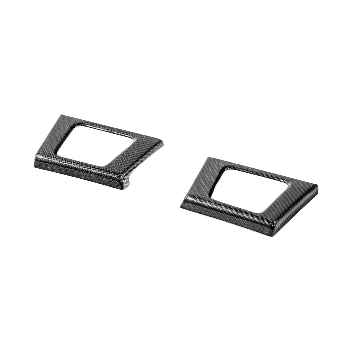 2021-2026 Ford F-150 / F-150 Lightning Dry Carbon Fiber Rear Door Side Storage Cup Holder Cover Overlays image 13