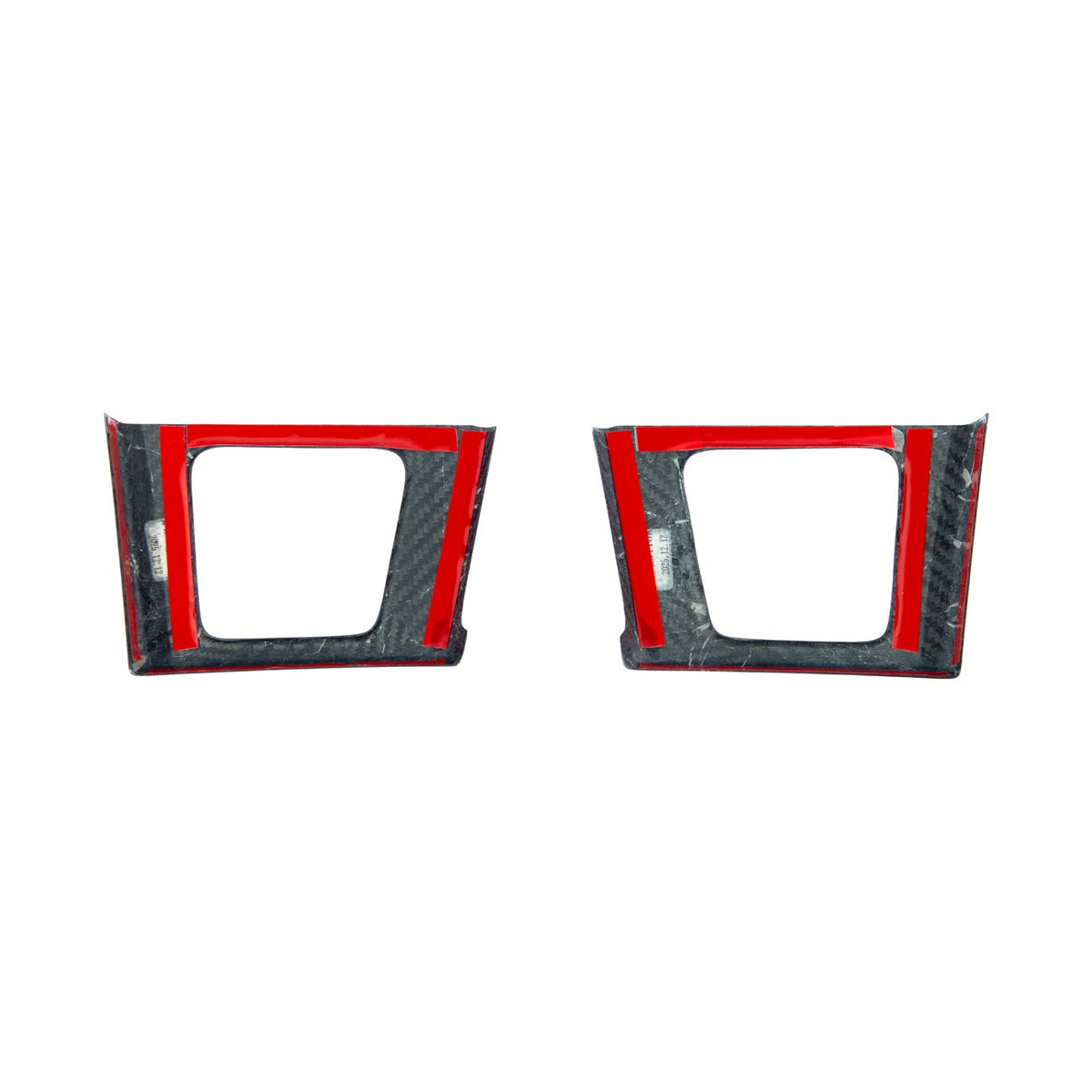 2021-2026 Ford F-150 / F-150 Lightning Dry Carbon Fiber Rear Door Side Storage Cup Holder Cover Overlays image 18