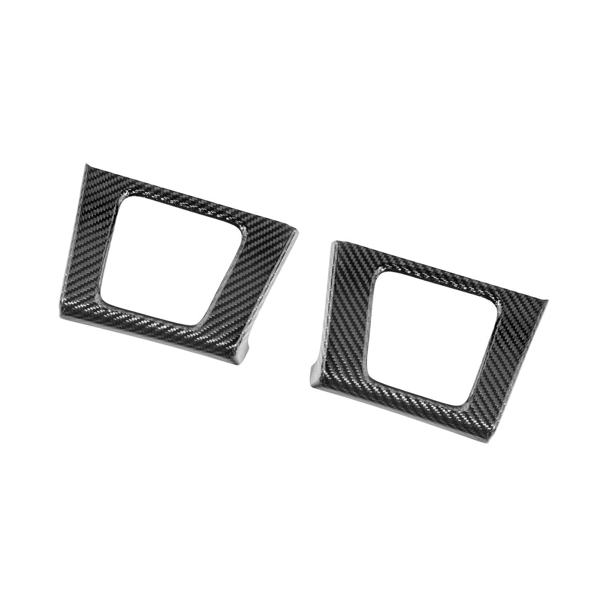 2021-2026 Ford F-150 / F-150 Lightning Dry Carbon Fiber Rear Door Side Storage Cup Holder Cover Overlays image 14
