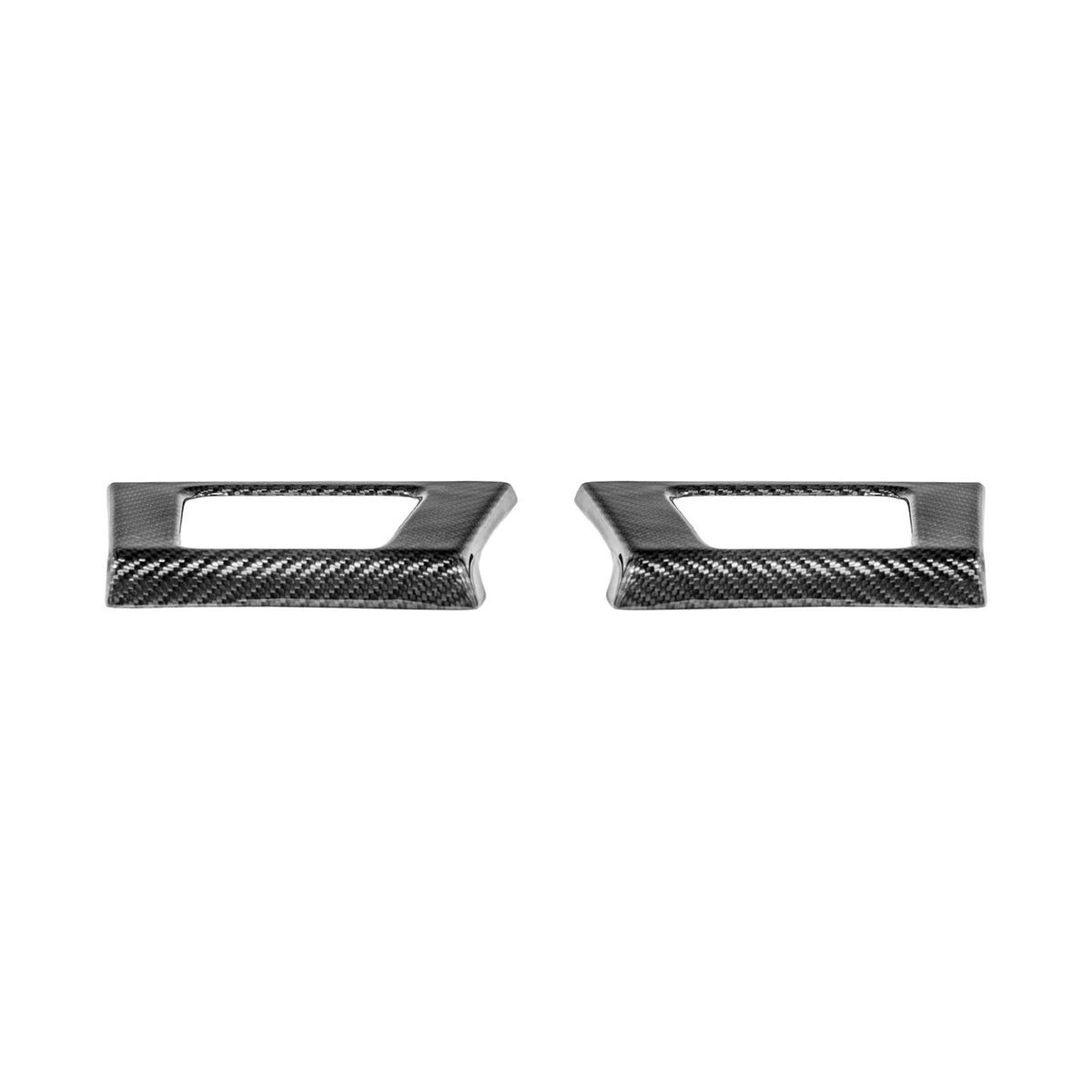 2021-2026 Ford F-150 / F-150 Lightning Dry Carbon Fiber Rear Door Side Storage Cup Holder Cover Overlays image 16