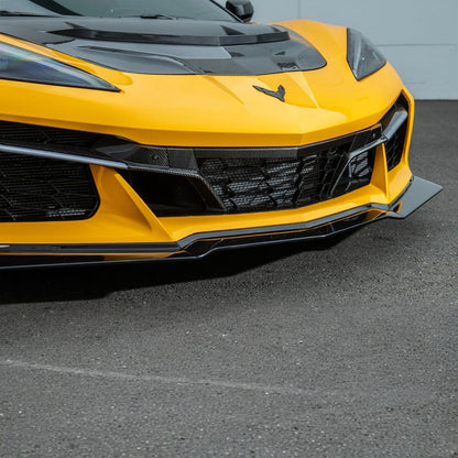 Corvette C8 Carbon Fiber Front Grille Tow Cover Kit image 5