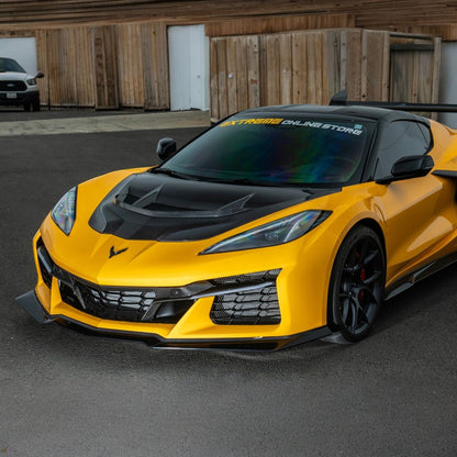 Corvette C8 Carbon Fiber Front Grille Tow Cover Kit image 7