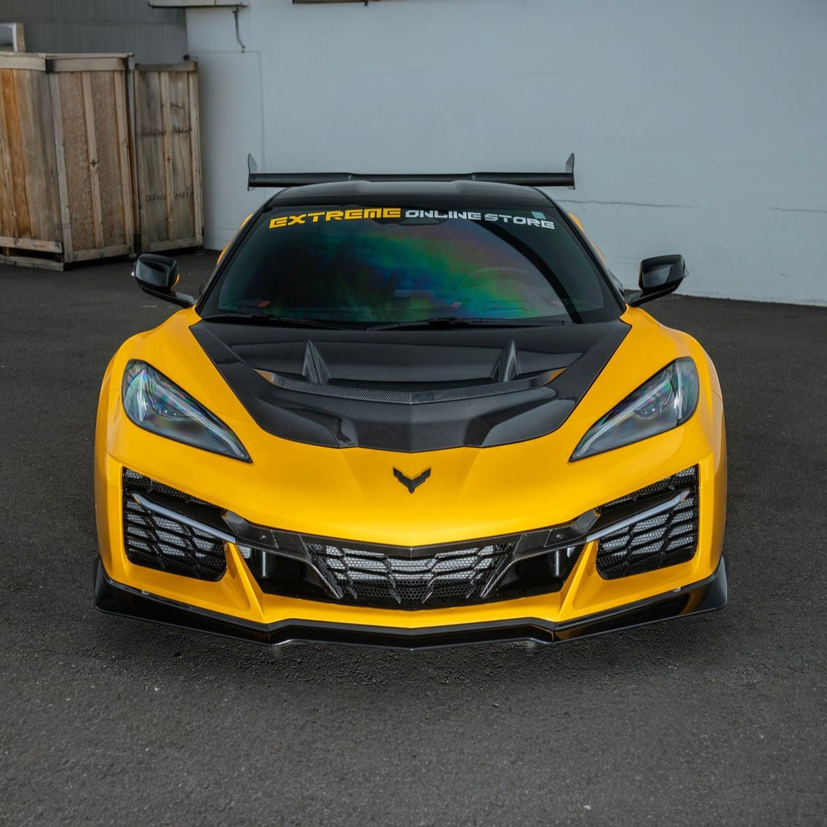 Corvette C8 Carbon Fiber Front Grille Tow Cover Kit image 8