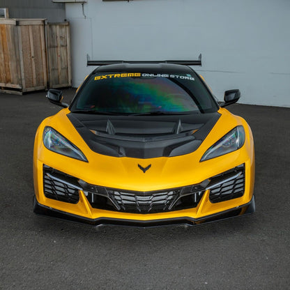 Corvette C8 Carbon Fiber Front Grille Tow Cover Kit image 8