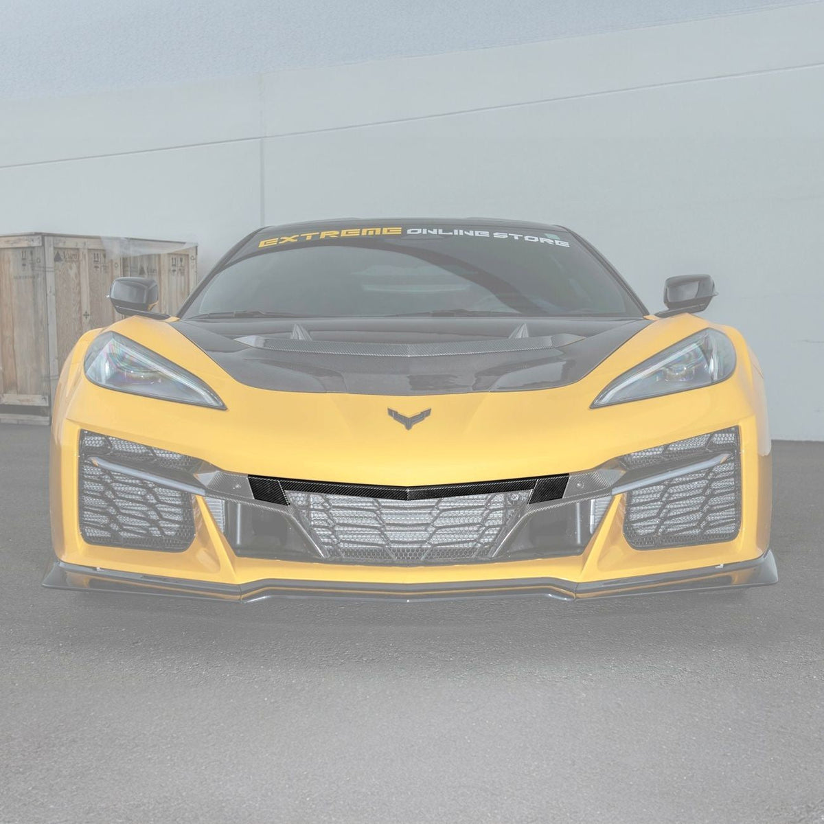 Corvette C8 Carbon Fiber Front Grille Tow Cover Kit image 10