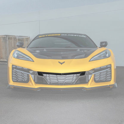Corvette C8 Carbon Fiber Front Grille Tow Cover Kit image 10
