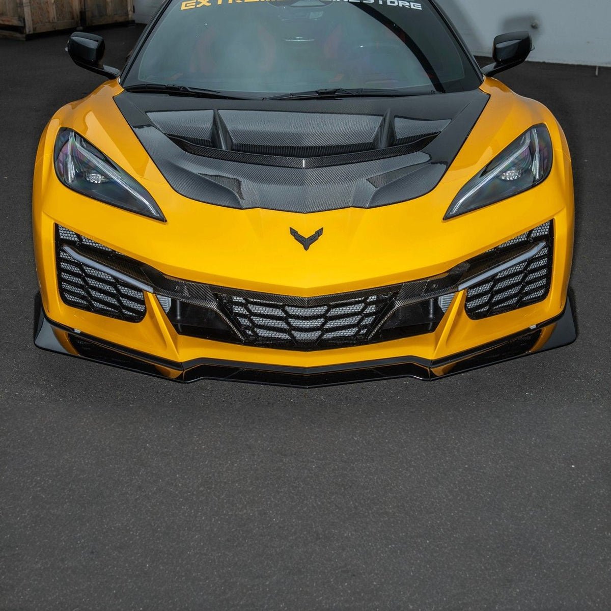 Corvette C8 Carbon Fiber Front Grille Tow Cover Kit image 11