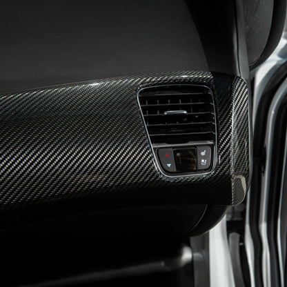 Corvette C7 Dry Carbon Fiber Passenger Side Dash Air Duct Vent Panel Cover image 7