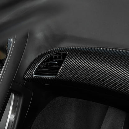 Corvette C7 Dry Carbon Fiber Passenger Side Dash Air Duct Vent Panel Cover image 8