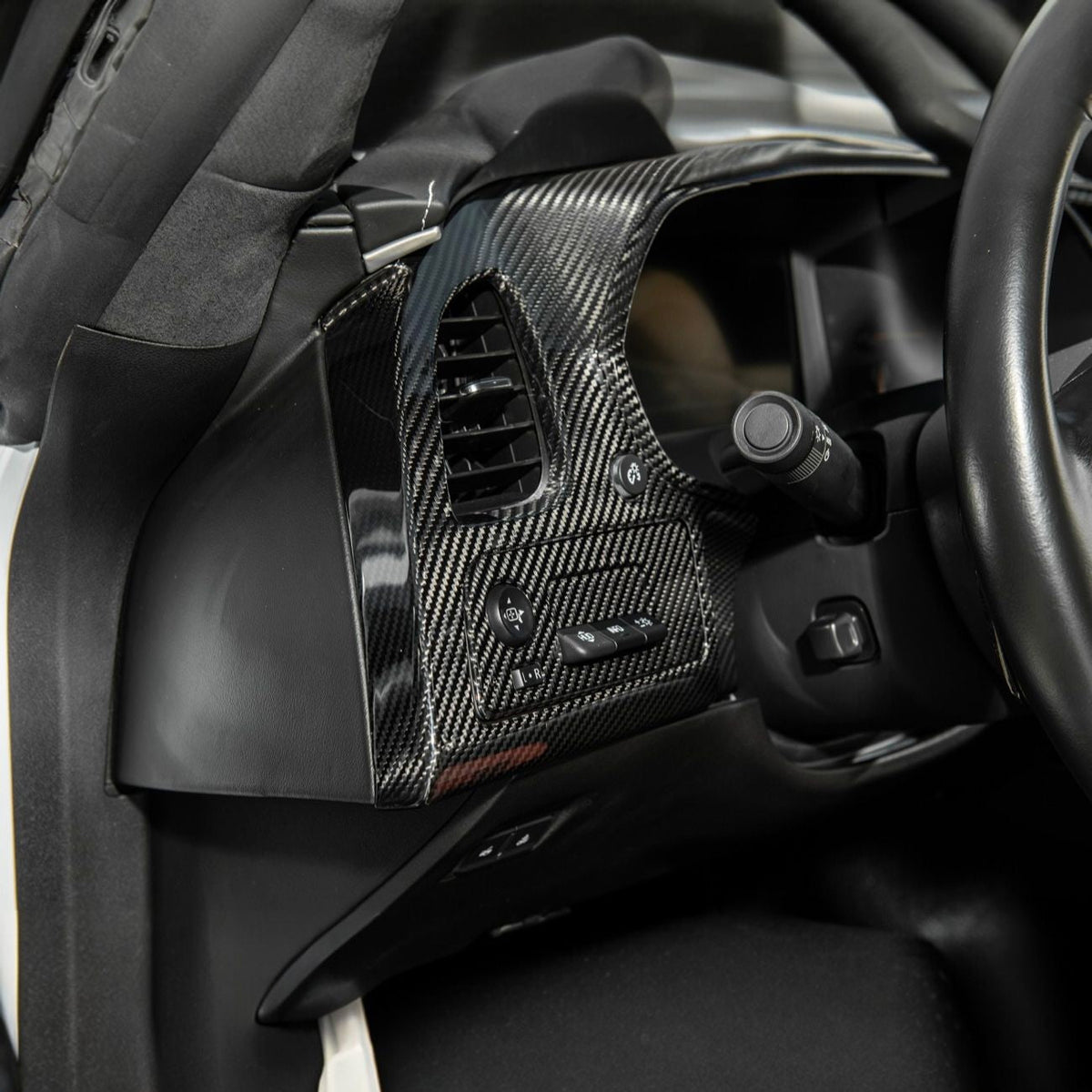 Corvette C7 Dry Carbon Fiber Driver Instrument Panel Trim Cover image 4