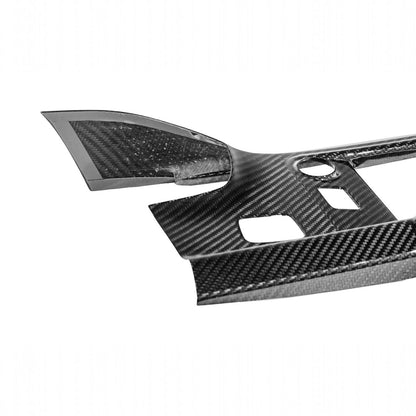 Corvette C7 Dry Carbon Fiber Center Infotainment Instrument Panel Cluster Trim Plate Cover Overlay image 12