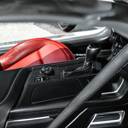 Corvette C7 Dry Carbon Fiber Center Console Shifter Trim Plate Cover Overlay image 6