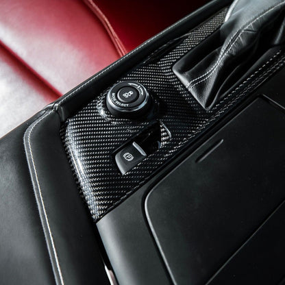 Corvette C7 Dry Carbon Fiber Center Console Shifter Trim Plate Cover Overlay image 9
