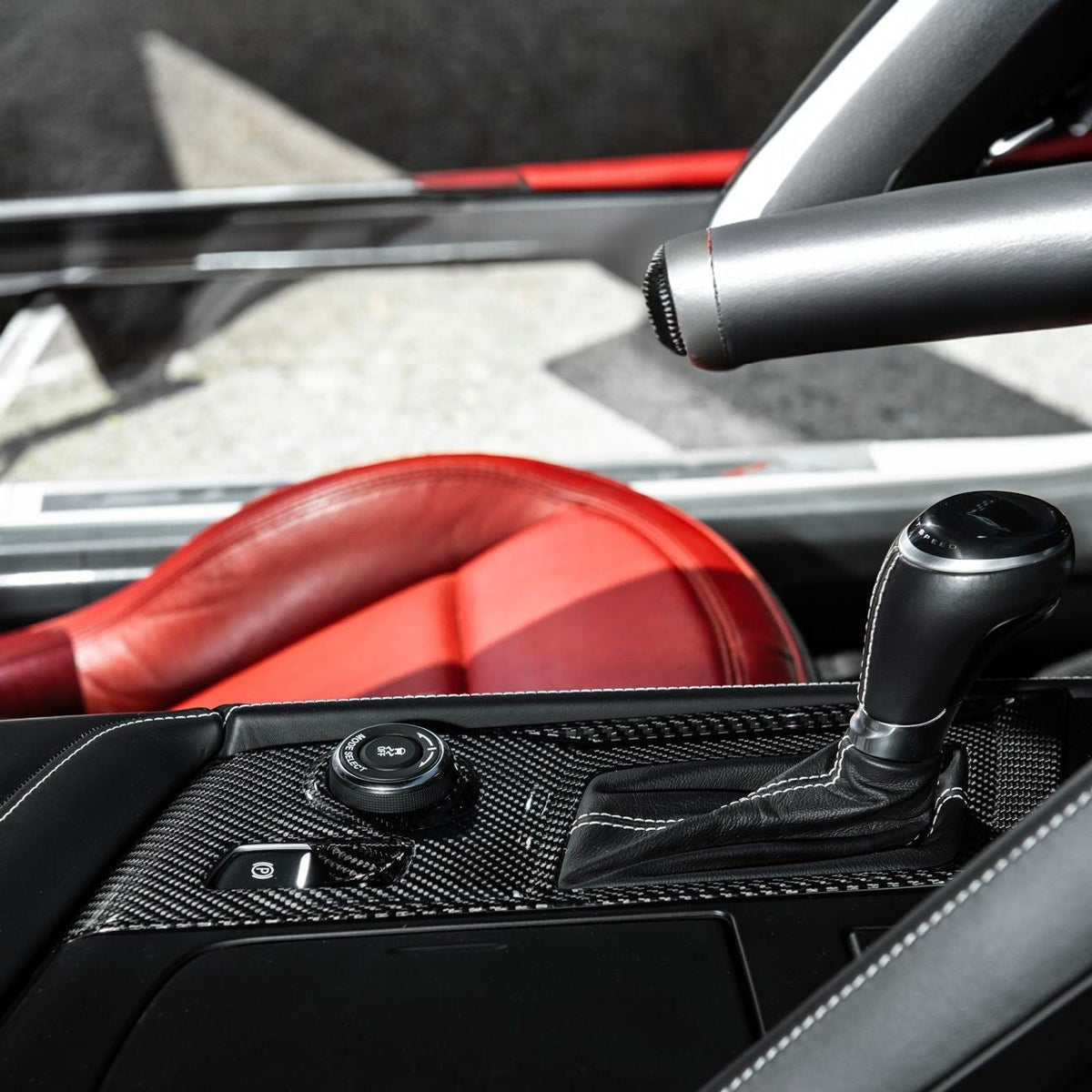 Corvette C7 Dry Carbon Fiber Center Console Shifter Trim Plate Cover Overlay image 10
