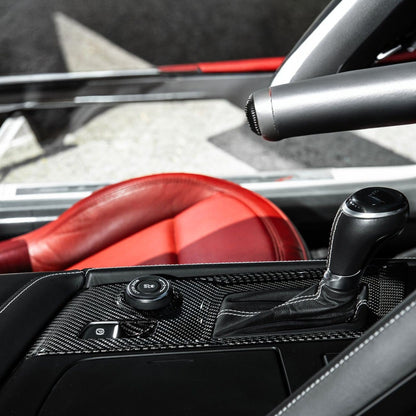 Corvette C7 Dry Carbon Fiber Center Console Shifter Trim Plate Cover Overlay image 10