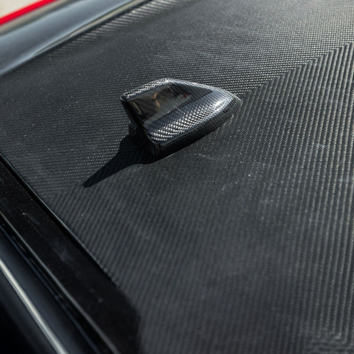 2024-Up Ford Mustang Carbon Fiber Shark Fin Roof Top Antenna Cover image 4