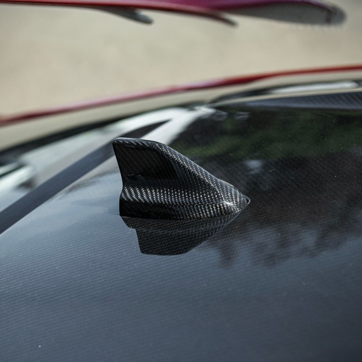 2024-Up Ford Mustang Carbon Fiber Shark Fin Roof Top Antenna Cover image 6