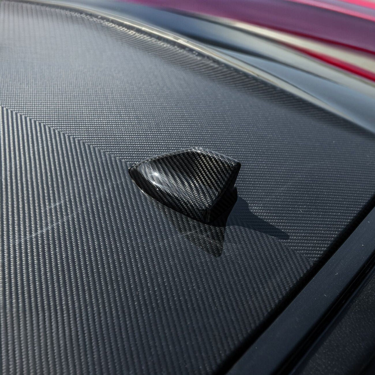 2024-Up Ford Mustang Carbon Fiber Shark Fin Roof Top Antenna Cover image 8
