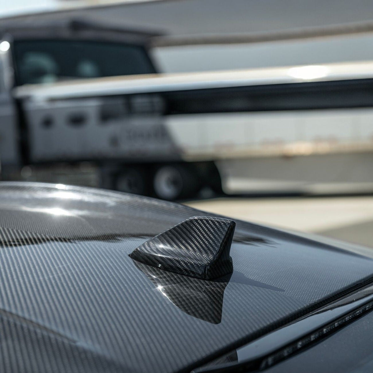 2024-Up Ford Mustang Carbon Fiber Shark Fin Roof Top Antenna Cover image 10