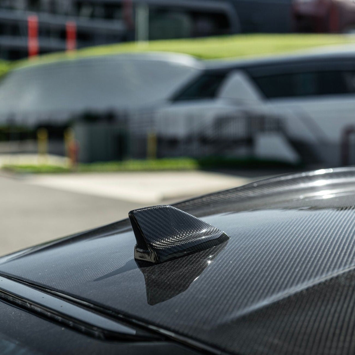 2024-Up Ford Mustang Carbon Fiber Shark Fin Roof Top Antenna Cover image 13