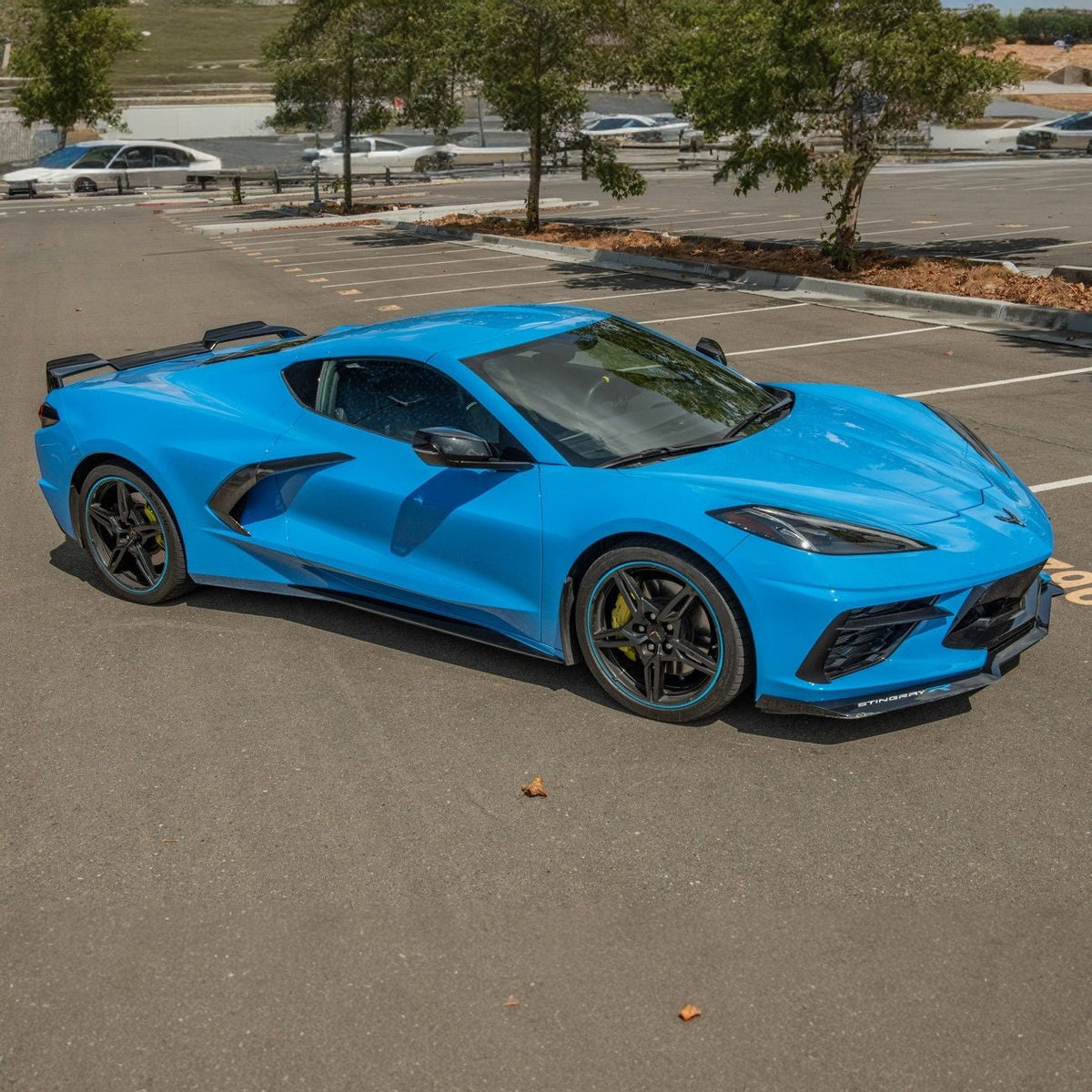 Corvette C8 Carbon Fiber GM Factory Style Replacement Side Door Scoops image 13