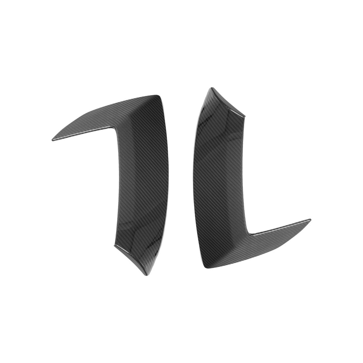 Corvette C8 Carbon Fiber GM Factory Style Replacement Side Door Scoops image 5