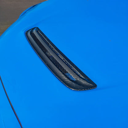 2023-Up Honda Civic Carbon Fiber JDM Factory Style Front Hood Vent Cover image 12