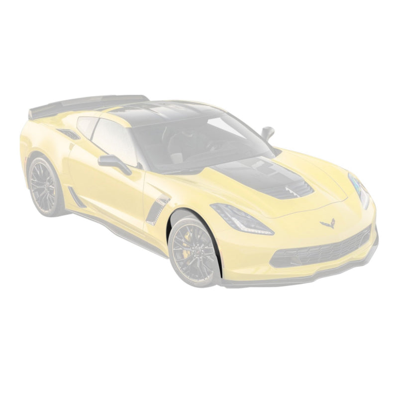 Chevrolet Corvette C7 DRY CARBON FIBER Front Fender Flares Wheel Trim image 1