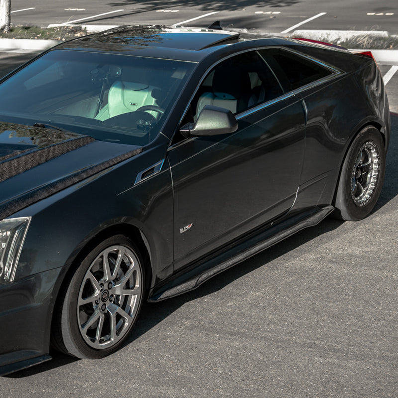 2009-15 Cadillac CTS-V Coupe Carbon Fiber Side Skirts image 16