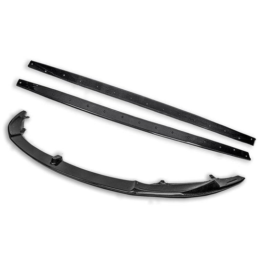 2014-20 BMW F80 M3 Carbon Fiber Front Splitter & Side Skirts image 1