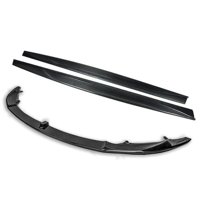 2015-20 BMW F82 M4 Carbon Fiber Front Splitter W/ Side Skirts image 1