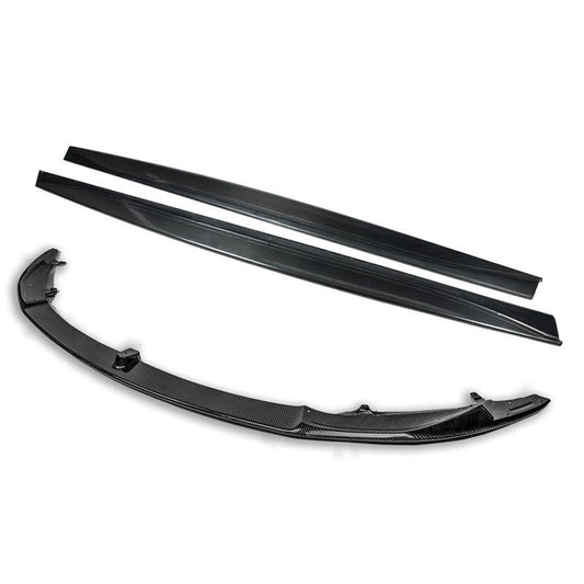 2015-20 BMW F82 M4 Carbon Fiber Front Splitter W/ Side Skirts image 1