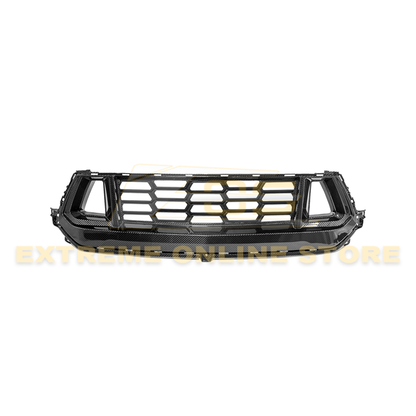 2024+ Ford Mustang GT Replacement Dry Carbon Fiber Front Grille Cover image 1
