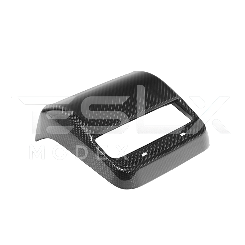 2020-23 Tesla Model 3 20-24 Y Carbon Fiber Interior Rear Air Outlet Cover image 1