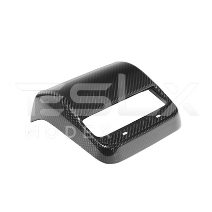 2020-23 Tesla Model 3 20-24 Y Carbon Fiber Interior Rear Air Outlet Cover image 1