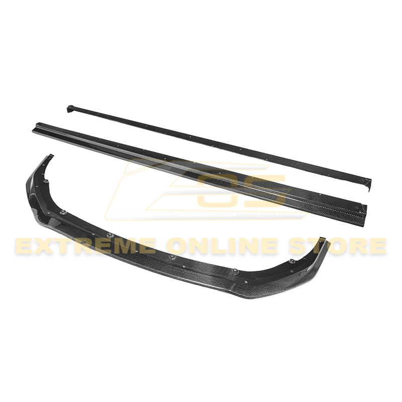 2023-24 GR Corolla Carbon Fiber Front Lip Side Skirts image 1