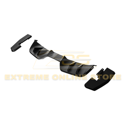 2015-17 Ford Mustang Performance Package 3Pcs Bumper Diffuser image 1