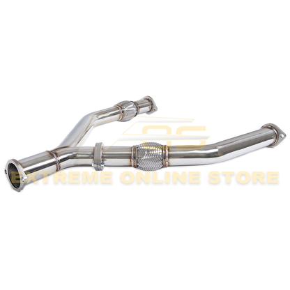 2009-Up Nissan 370z / 14-Up Infiniti Q50 2.5" Y-Pipe Exhaust image 1