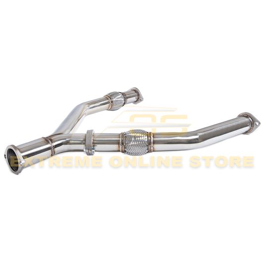 2009-Up Nissan 370z / 14-Up Infiniti Q50 2.5" Y-Pipe Exhaust image 1