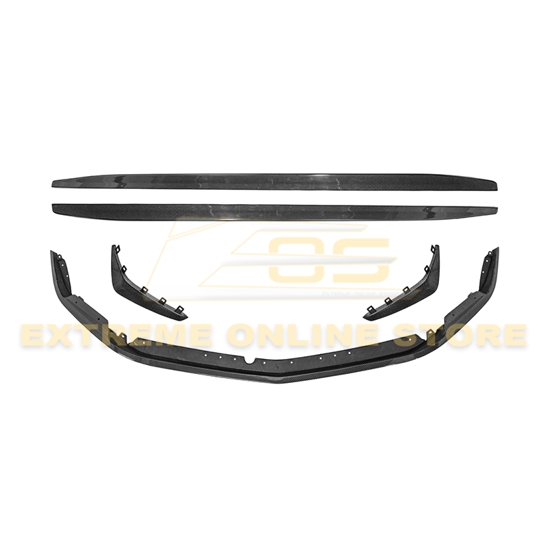 2020-Up Cadillac CT4-V Blackwing Front Lip Splitter Winglets Side Skirts image 1