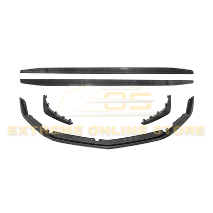 2020-Up Cadillac CT4-V Blackwing Front Lip Splitter Winglets Side Skirts image 1