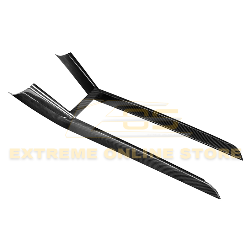 2024-Up Tesla Model 3, 2025-Up Model Y Carbon Fiber Interior Console Frame image 1